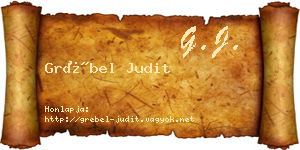 Grébel Judit névjegykártya